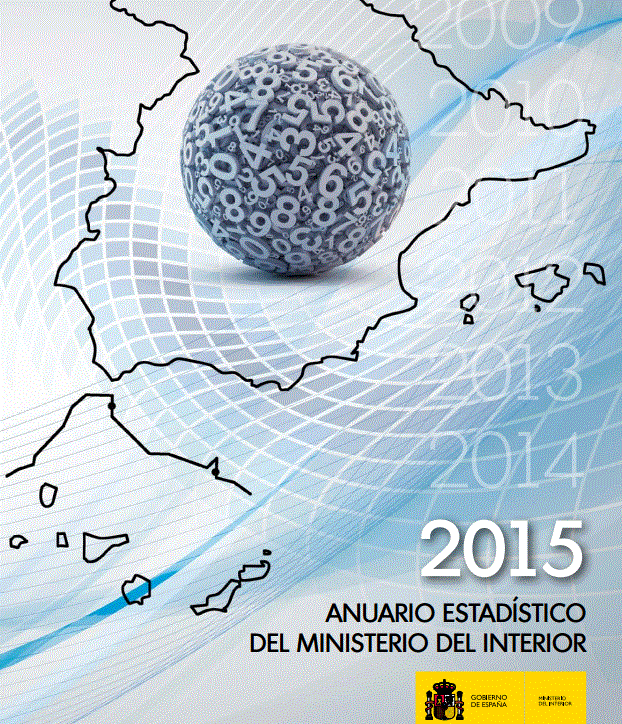 Anuario estadístico del Ministerio del Interior 2015