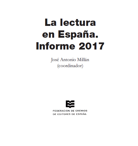 Icono La lectura en España. Informe 2017
