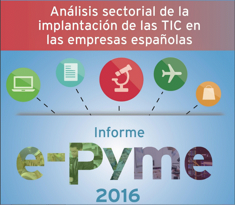 Icono Análisis sectorial de la implantación de las TIC en las empresas españolas 2016