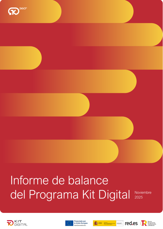 Portada de l'Informe de balanç del Programa Kit Digital. Novembre 2025.