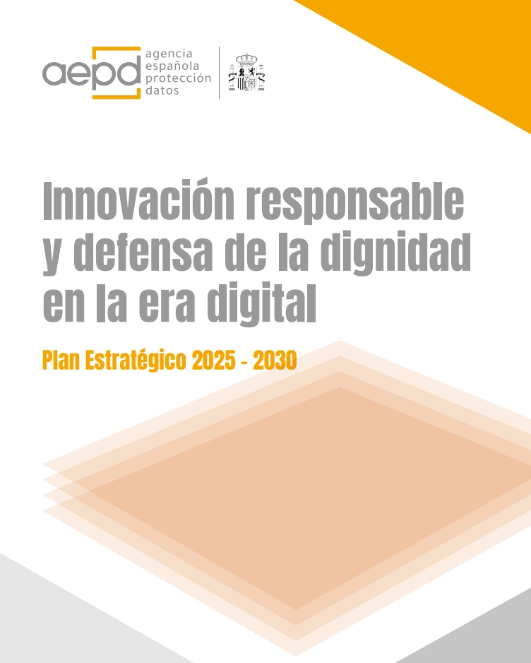 Portada Pla Estratègic 2025-2030 de l'Agència Espanyola de Protecció de Dades