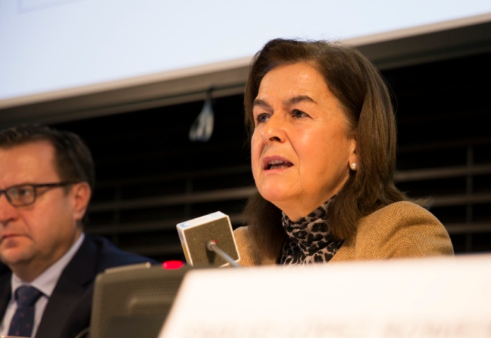 Photo of the speech of the Deputy Director of Open Government at the conference