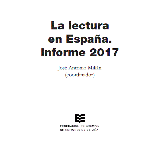 Icon Reading in Spain. Report 2017