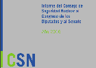 Image Report of the Nuclear Security Council to the Congress of Deputies and the Senate. Year 2016