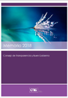 Cover of Memory of the Year 2018. Council of Transparency and Good Governance