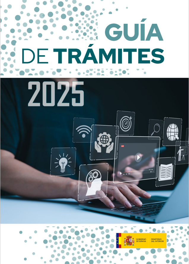 Cover of the Procedures Guide 2025. Ministry of the Interior