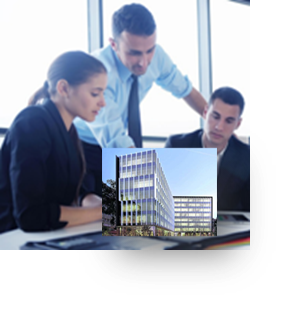 Image of senior officials and housing.