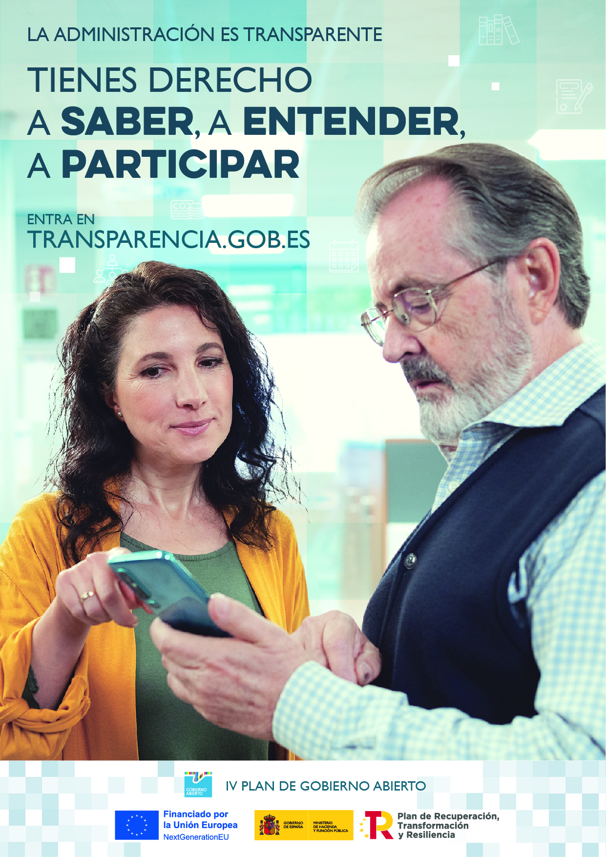 Cartel Campaña de Comunicación Inclusiva del Gobierno Abierto