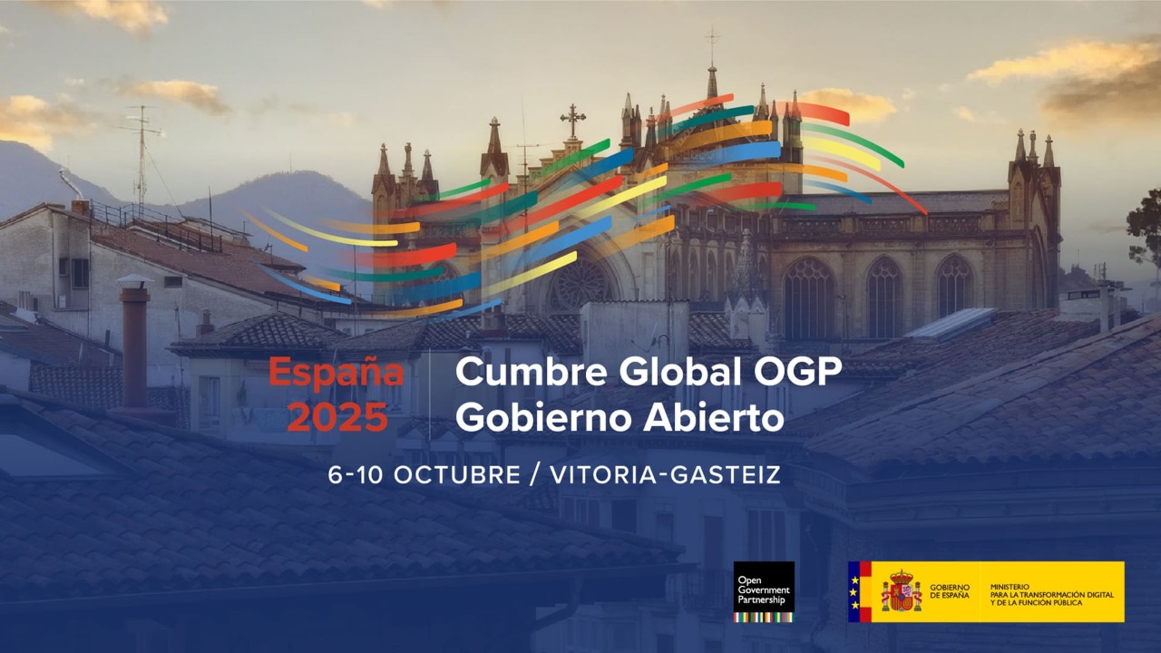 banner cumbre global OGP Gobierno Abierto 2025 Vitoria