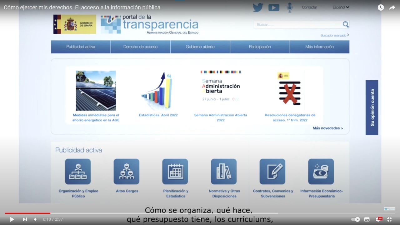 Video acceso info