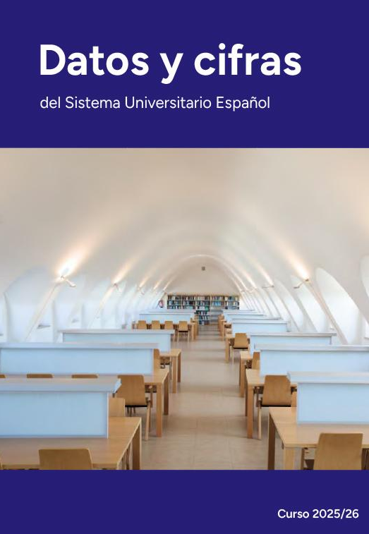 Espainiako Unibertsitate Sistemaren datuak eta zifrak txostenaren azala. 2025-2026 ikasturtea