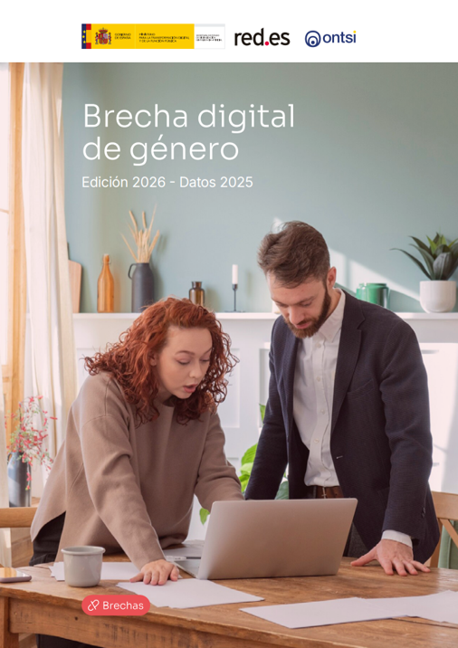 Portada do Informe Fenda dixital de xénero. Edición 2026 - Datos 2025.