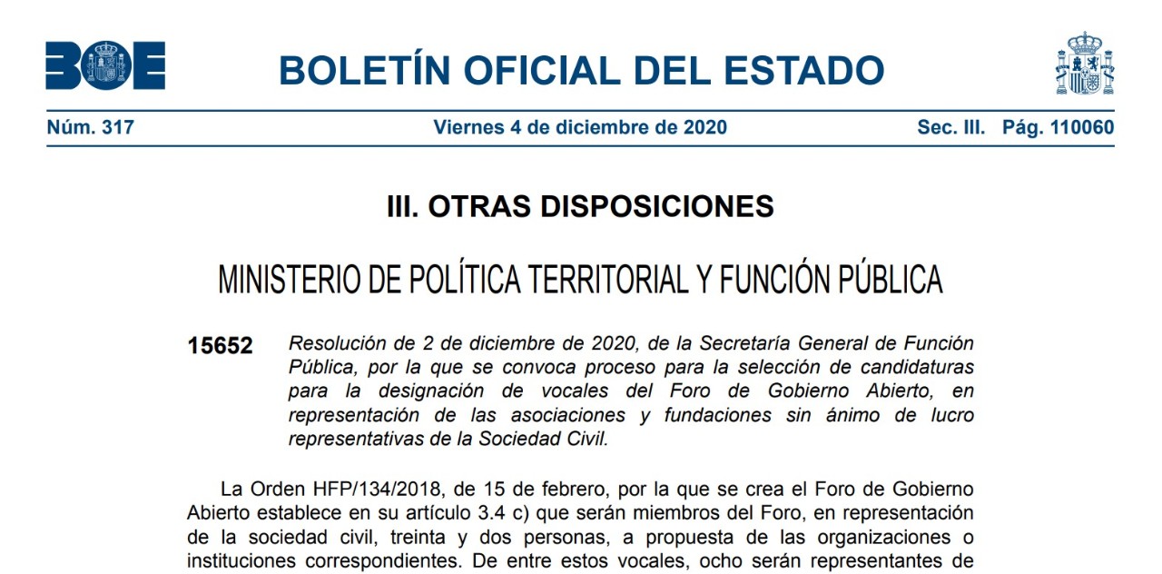 Captura del BOE