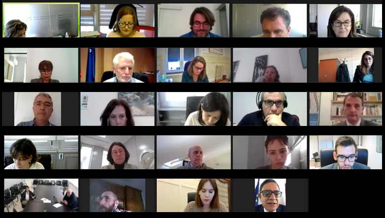 Foto de la reunión del grupo de trabajo del 10/11/2020