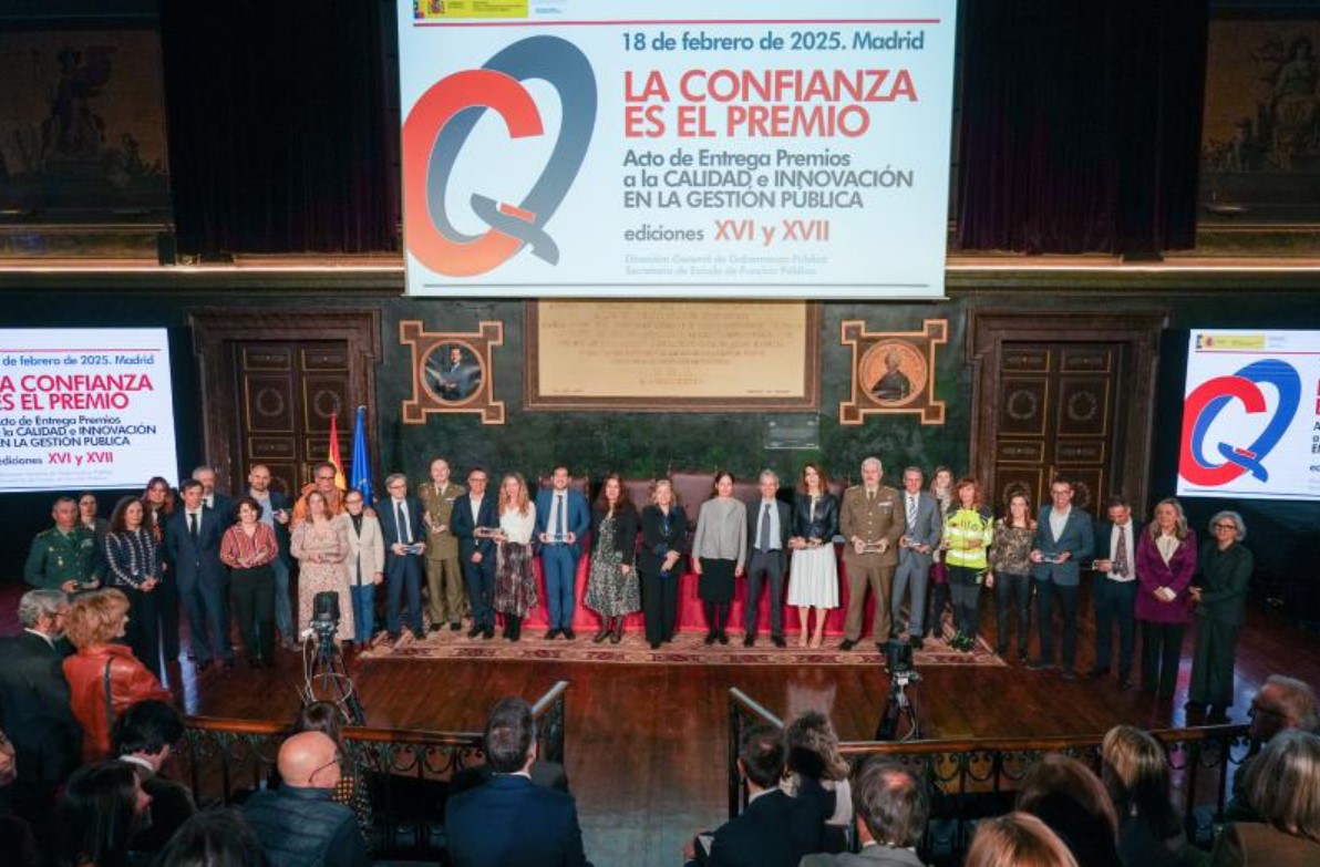Imagen de la entrega de Premios a la Calidad e Innovación en la Gestión Pública