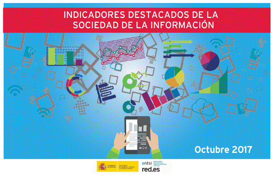 Icono Indicadores destacados de la Sociedad de la Información. Octubre 2017
