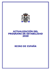 Portada Actualización del programa de estabilidad 2020