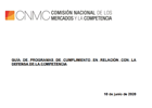 Portada Guía de programas de cumplimiento en relación con la defensa de la competencia 10  Jun 2020.