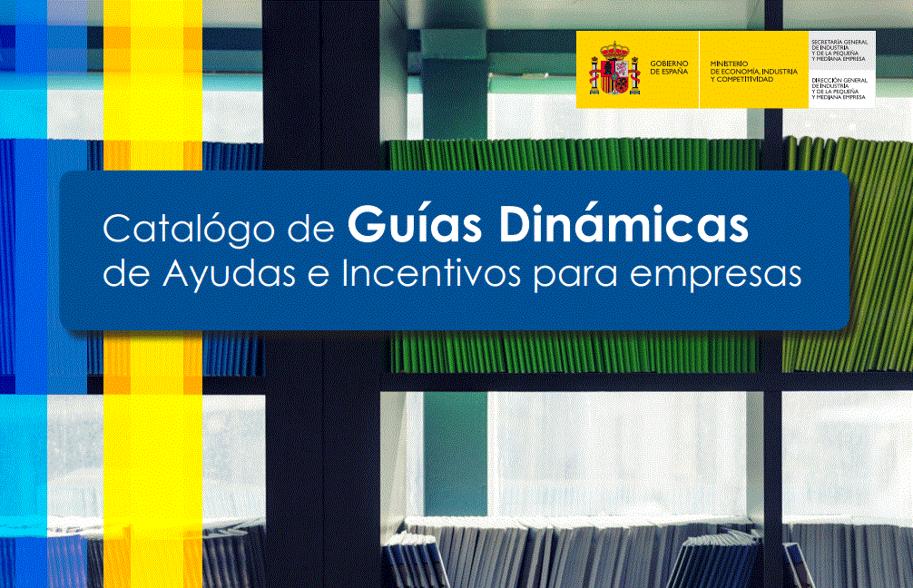 Portada Catálogo de Guías Dinámicas de ayudas e incentivos para empresas