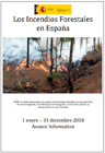 Portada Incendios forestales del 1 de enero al 31 de diciembre de 2018