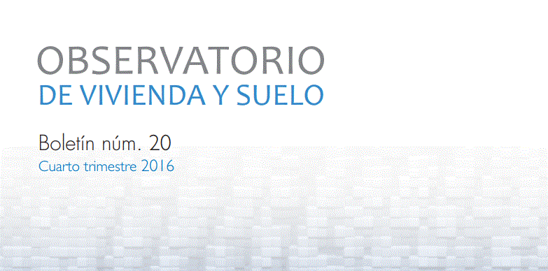 Imagen Observatorio de vivienda y suelo. Boletín 2T 2017