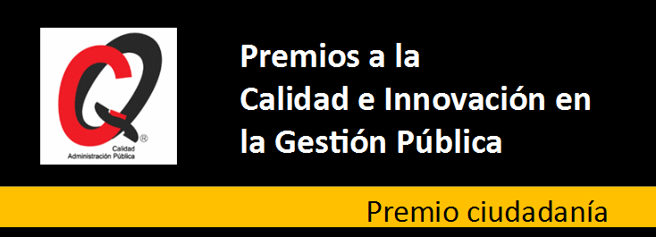 Imagen de los premios de calidad y del Gobierno de España con el texto: "Premio ciudadanía"