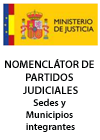 Portada Nomenclátor de Partidos Judiciales. Sedes y Municipios integrantes