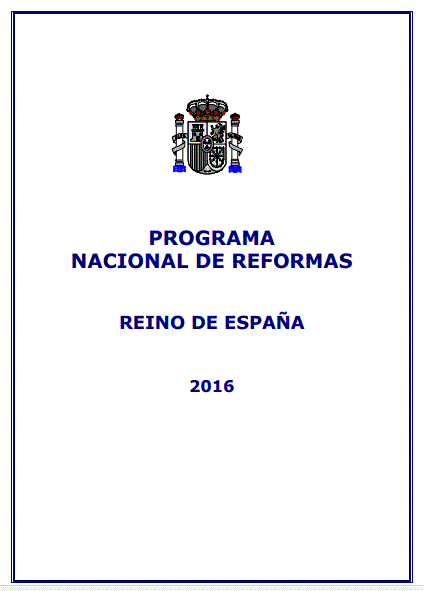 Imagen Plan Nacional de Reformas 2016
