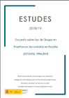 Portada de ESTUDES 2018/19. Encuesta sobre Uso de Drogas en Enseñanzas Secundarias en España. (ESTUDES) 1994-2018