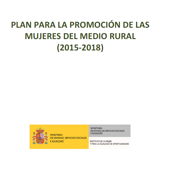 Imagen portada Plan para la promoción de las mujeres del medio rural 2015-2018