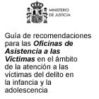 Portada Guía de recomendaciones para las Oficinas de Asistencia a las Víctimas en el ámbito de la atención a las víctimas del delito en la infancia y la adolescencia