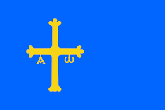 Imagen de la Bandera del Principado de Asturias