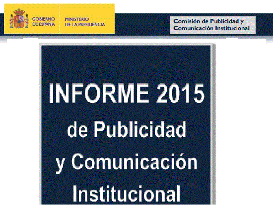 Imagen de Informe de publicidad y comunicación institucional 2015