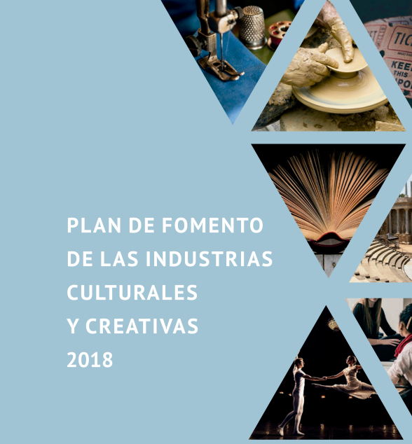 Portada Plan de Fomento de las Industrias Culturales y Creativas 2018