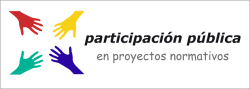 Logo de participación pública en proyectos normativos