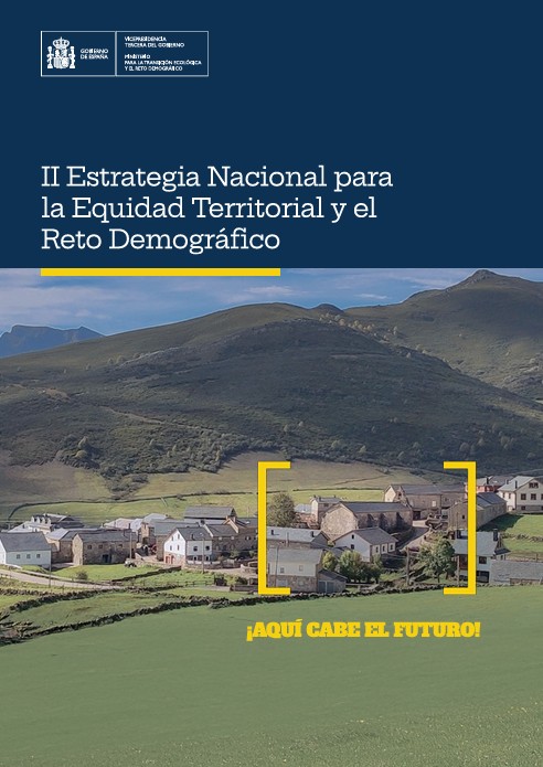 Imagen de la portada de l'informe: II Estratègia Nacional per a  l'Equitat Territorial i el  Repte Demogràfic