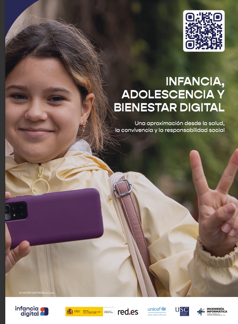 Portada de l'Informe Infància, Adolescència i Bienestar Digital